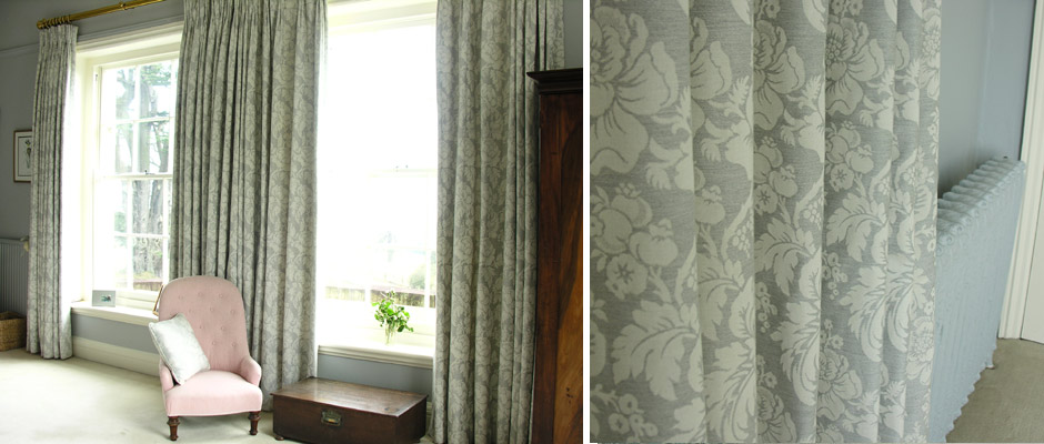 Wildflower Jacquard bedroom curtains