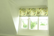 roller blind in nature table by angie lewin