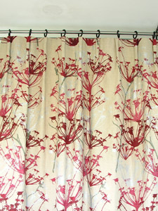 umbelle curtain with cartridge pleat